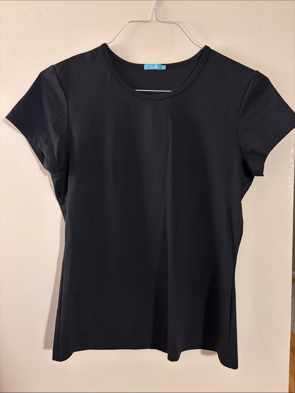 J. McLaughlin Black Short Sleeve Crewneck Tee